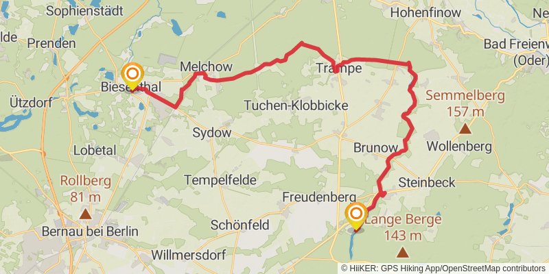 66-Seen-Wanderweg stage 6 Map