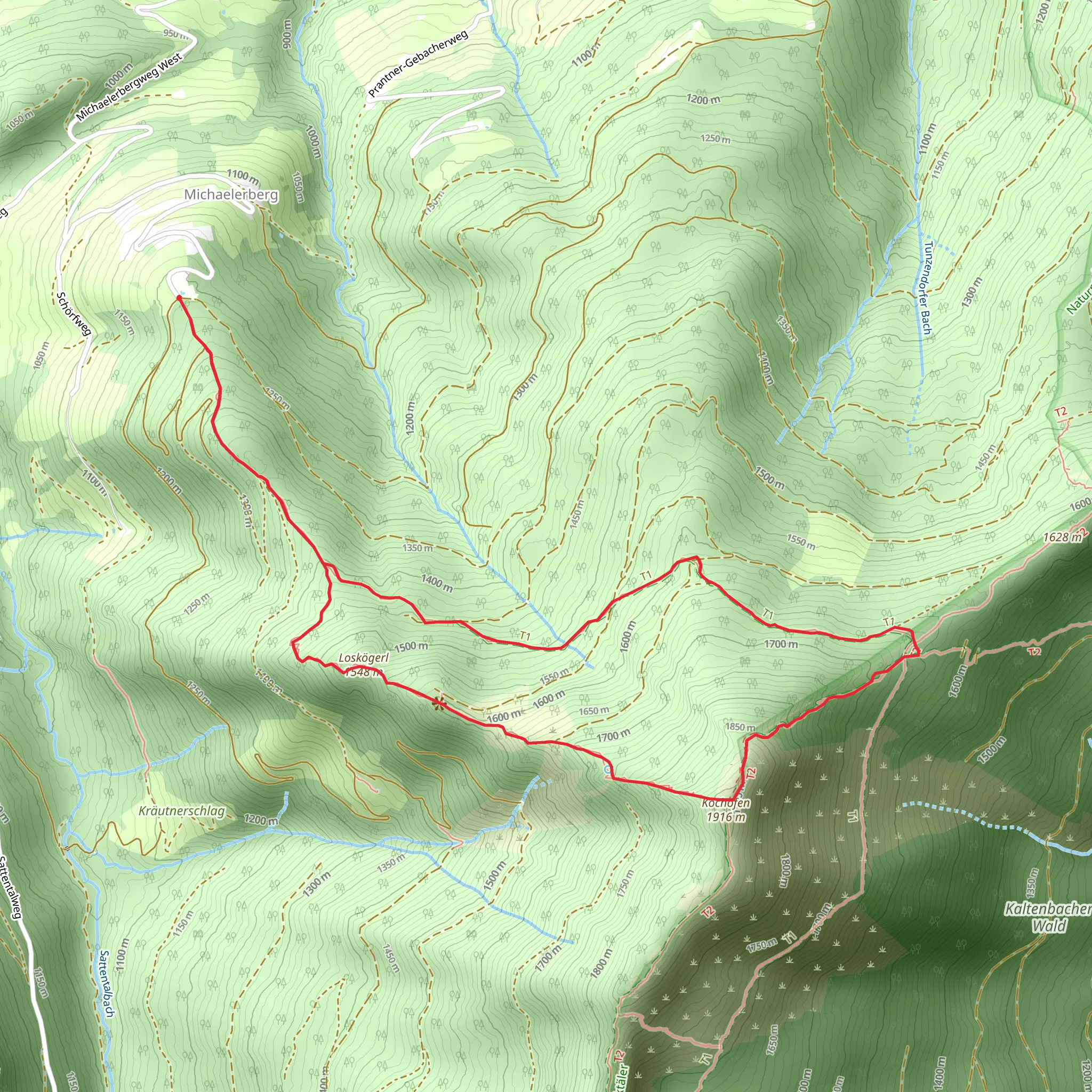 Michaelerberghaus to Kochofen mobile static map