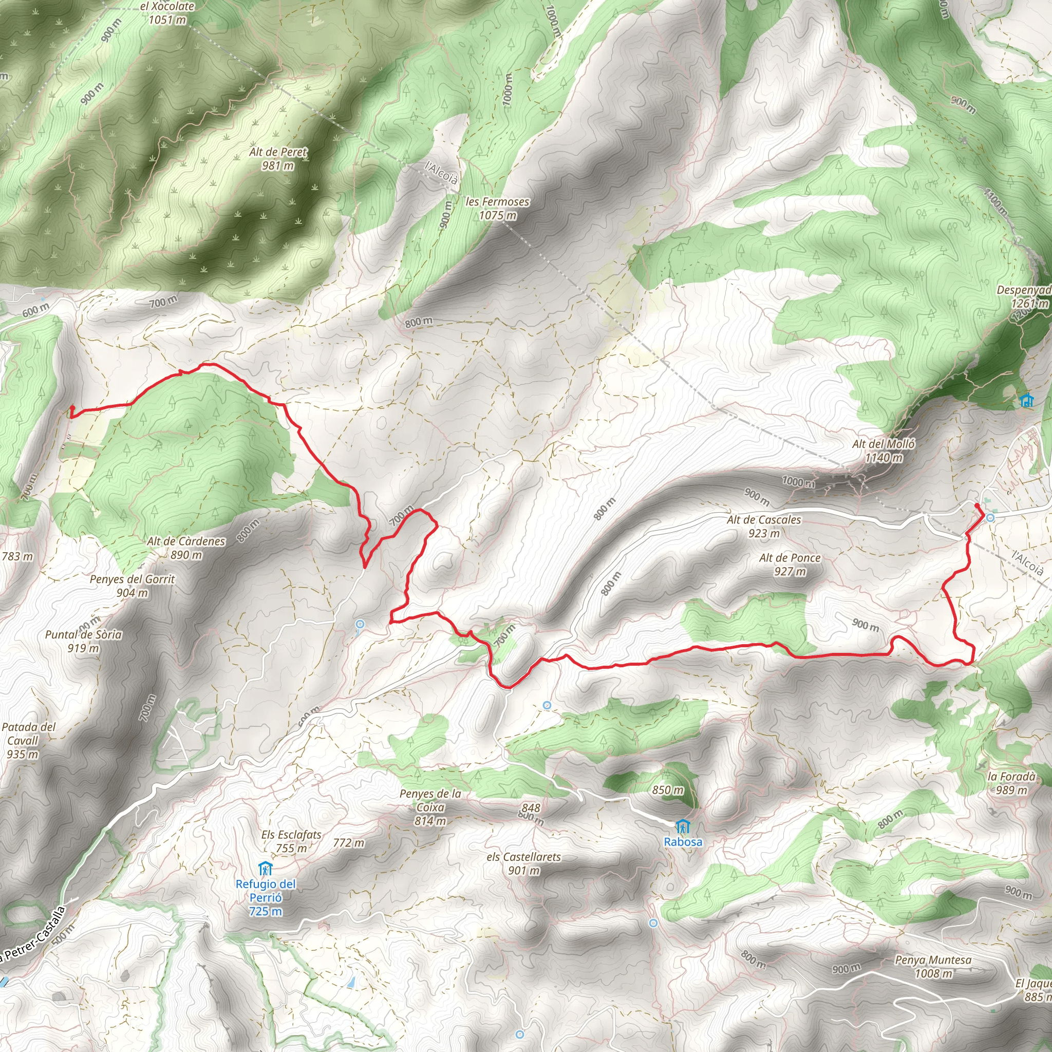 Xorret de Catí – l Avaiol PR CV 143 mobile static map