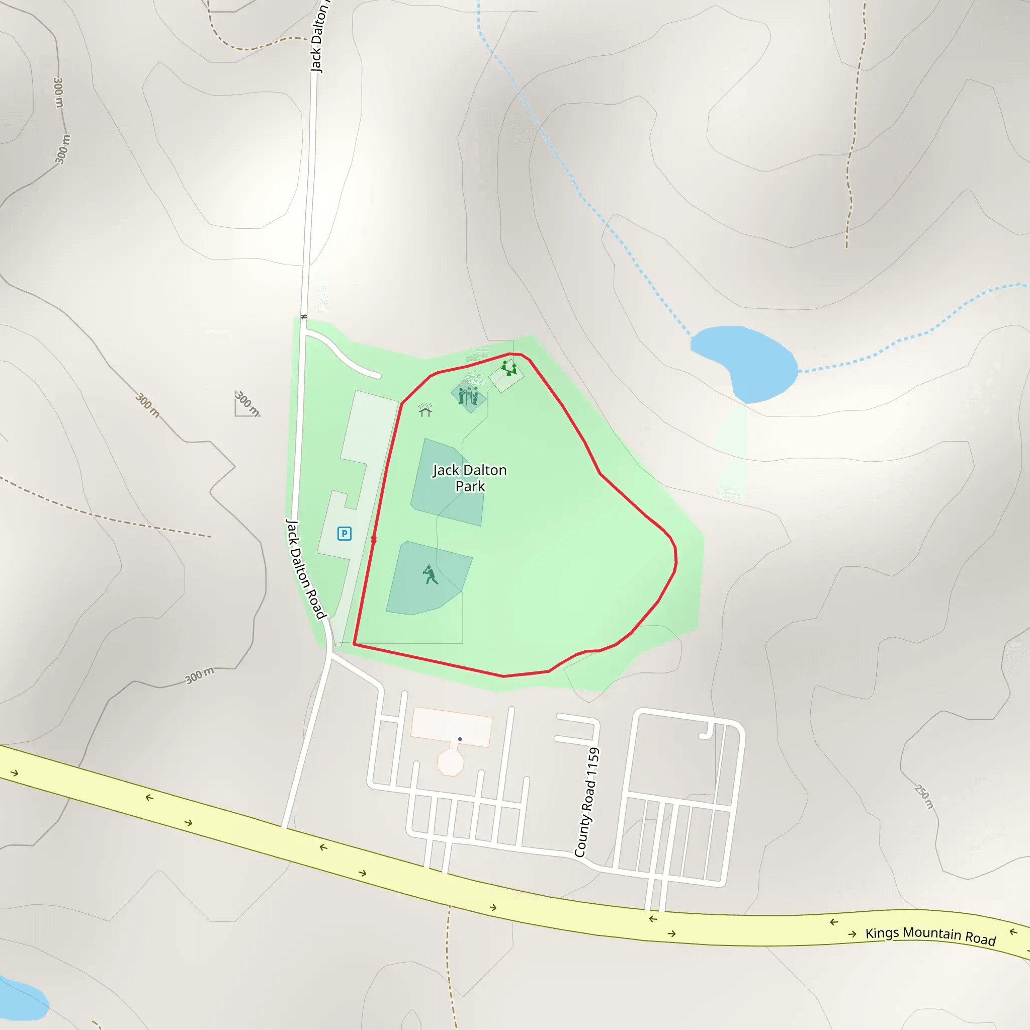 Jack Dalton Park Loop mobile static map