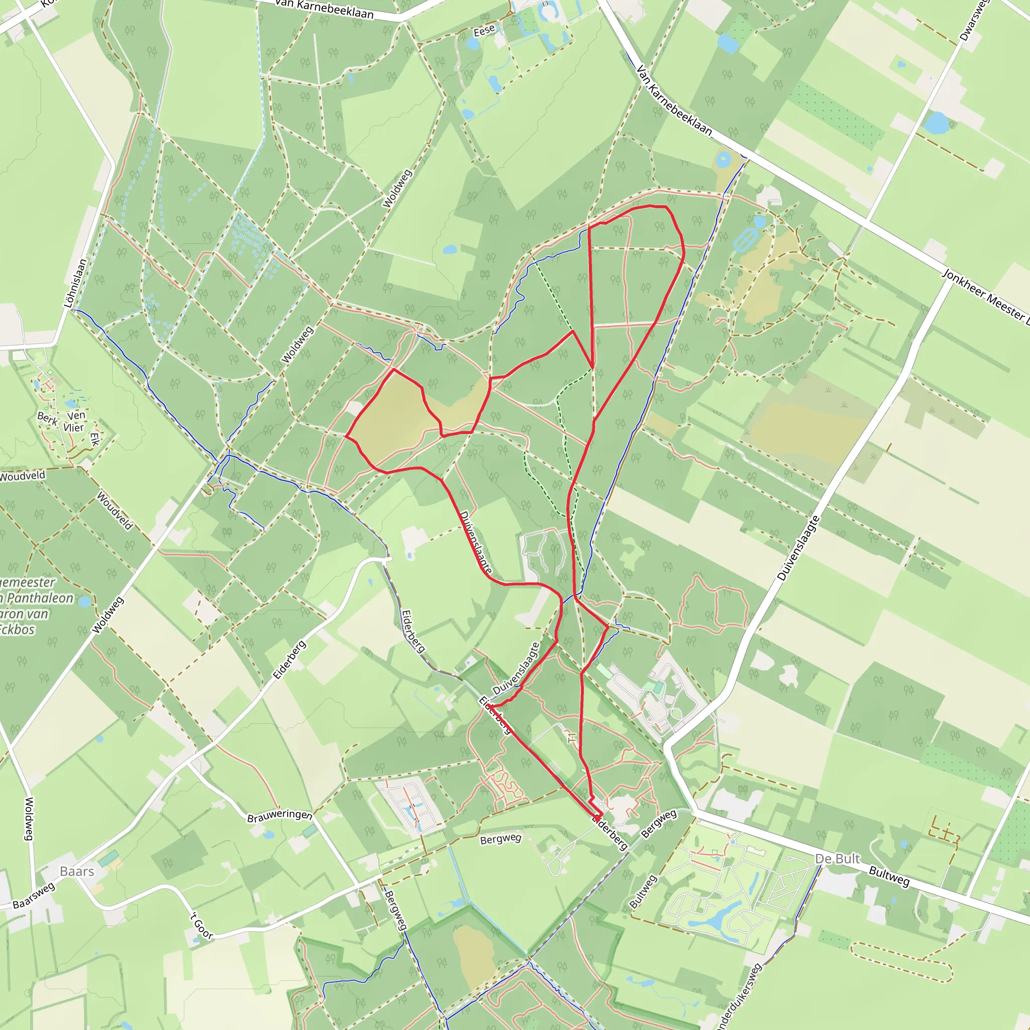 WaterReijkpad Loop mobile static map