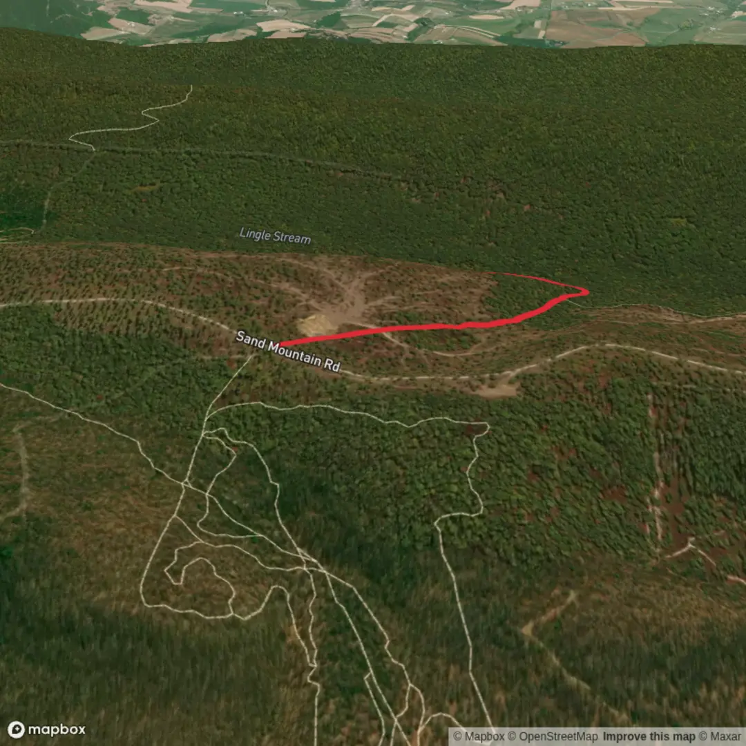 An image depicting the trail Ground Oak Trail and Faust Valley Trail and its surrounding area.