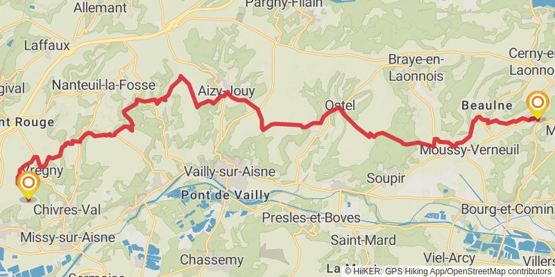 GR 12 - France stage 9 Map