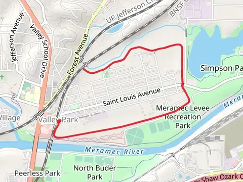Levee Trail from Valley Park
