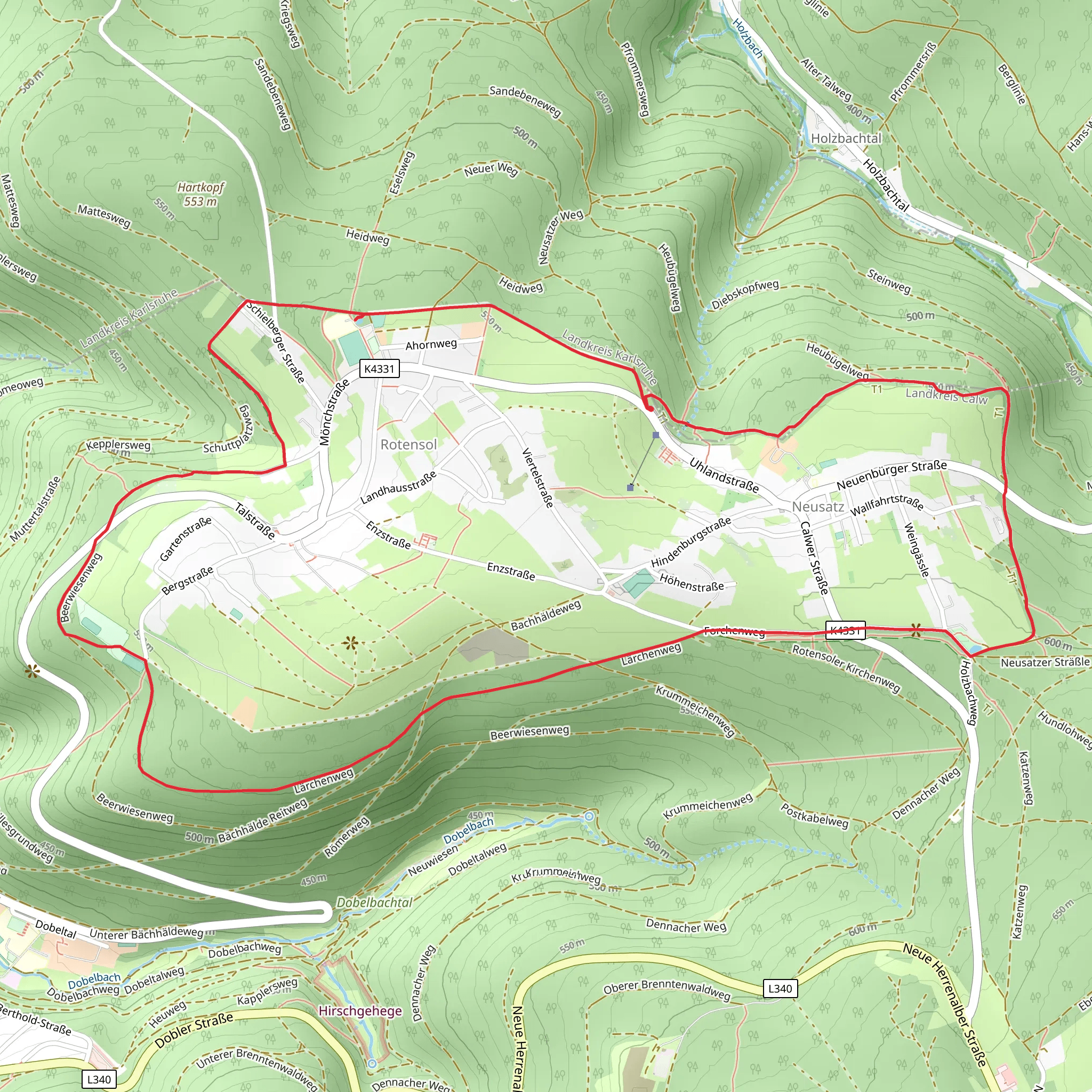 Seerosenteich via Lärchenweg mobile static map