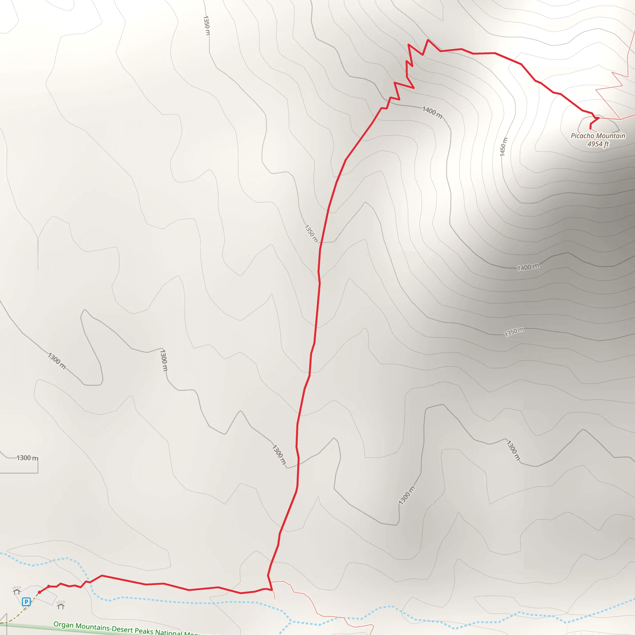 Picacho Mountain from Burke Ranch Road mobile static map