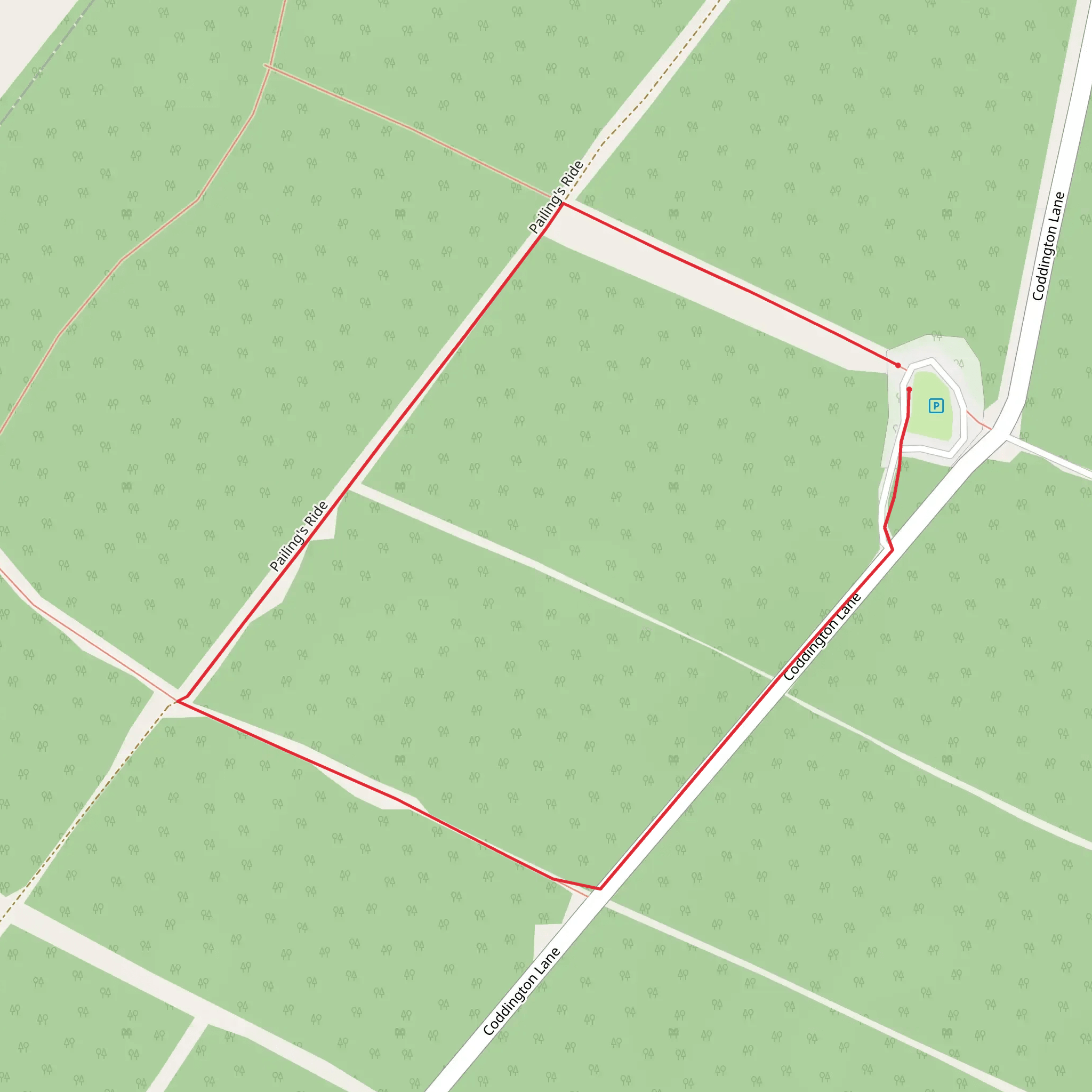 Stapleford Woods mobile static map