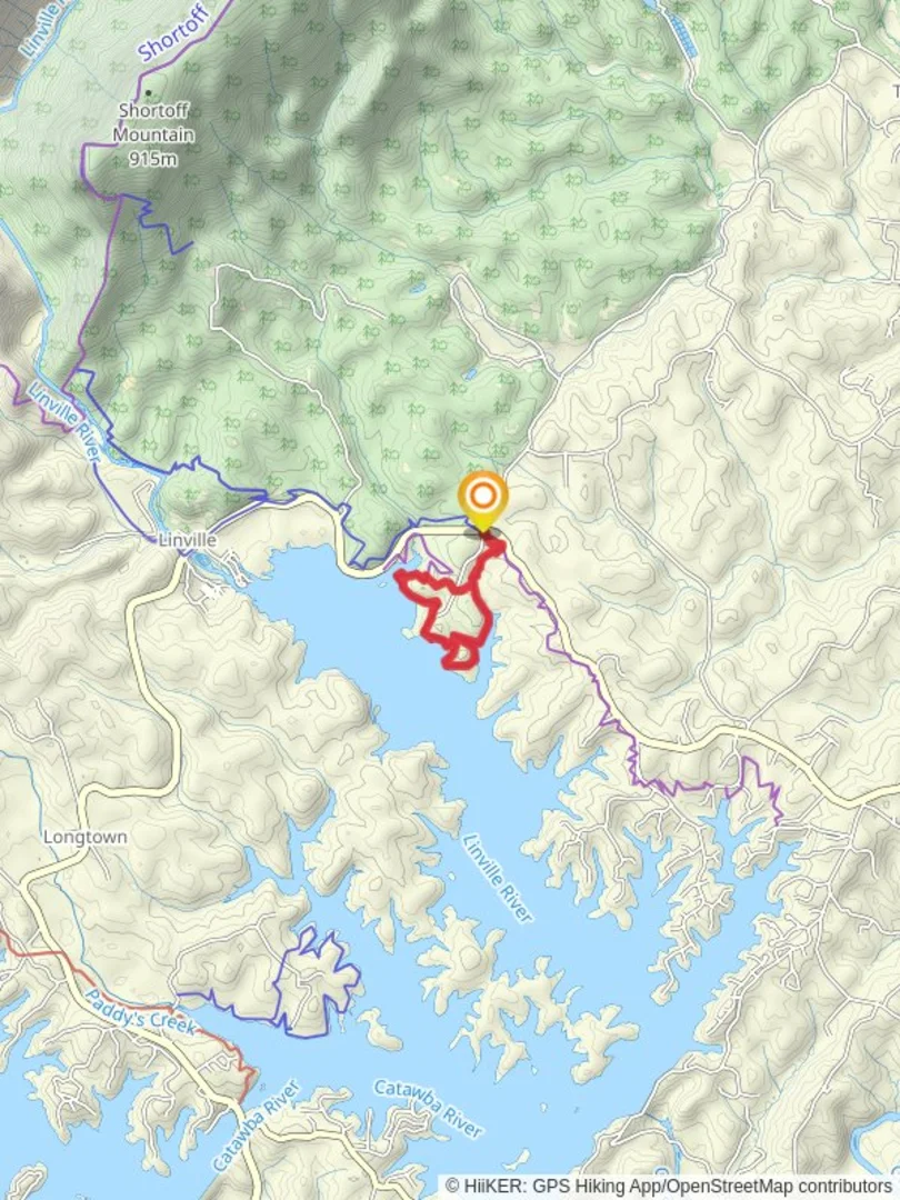 An image depicting the trail Fonta Flora County Park Loop and its surrounding area.