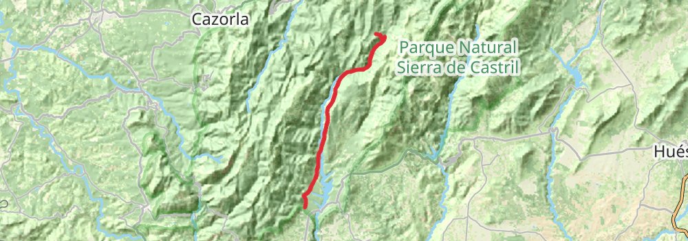 GR 247 Bosques del Sur - Andalucía stage 7 Map