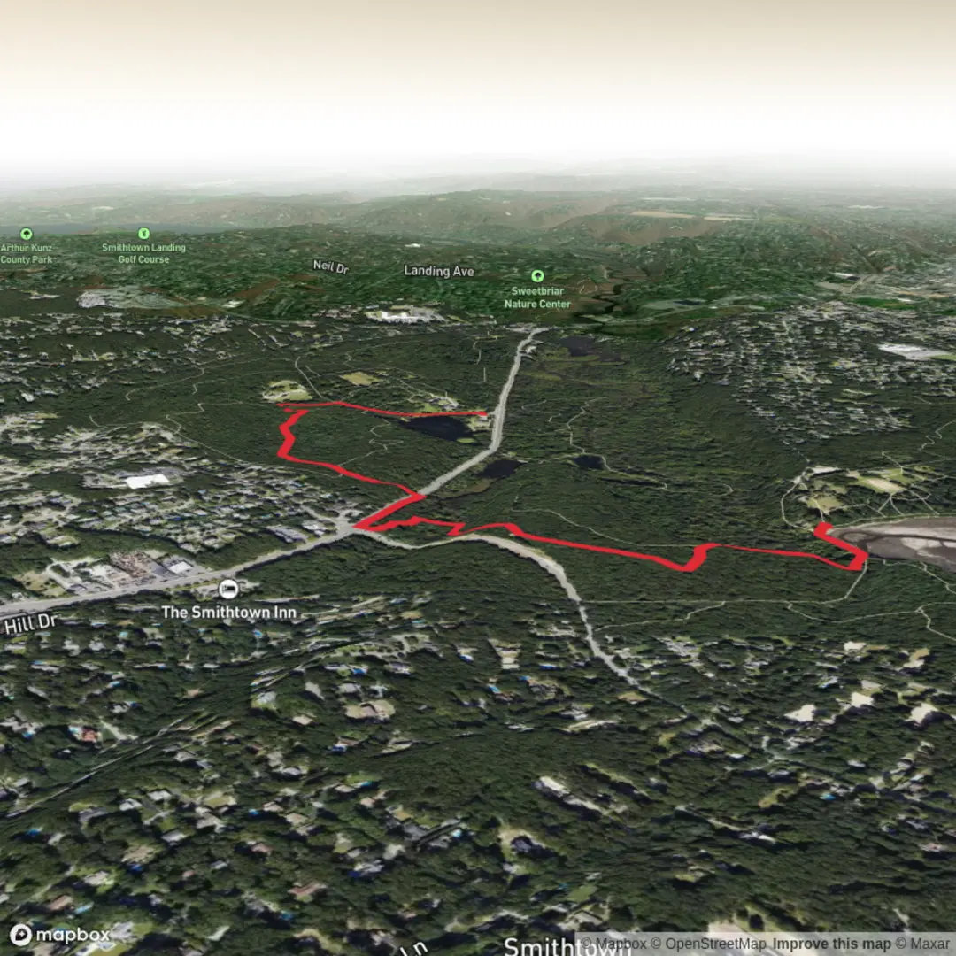 An image depicting the trail Long Island Greenbelt Trail and its surrounding area.