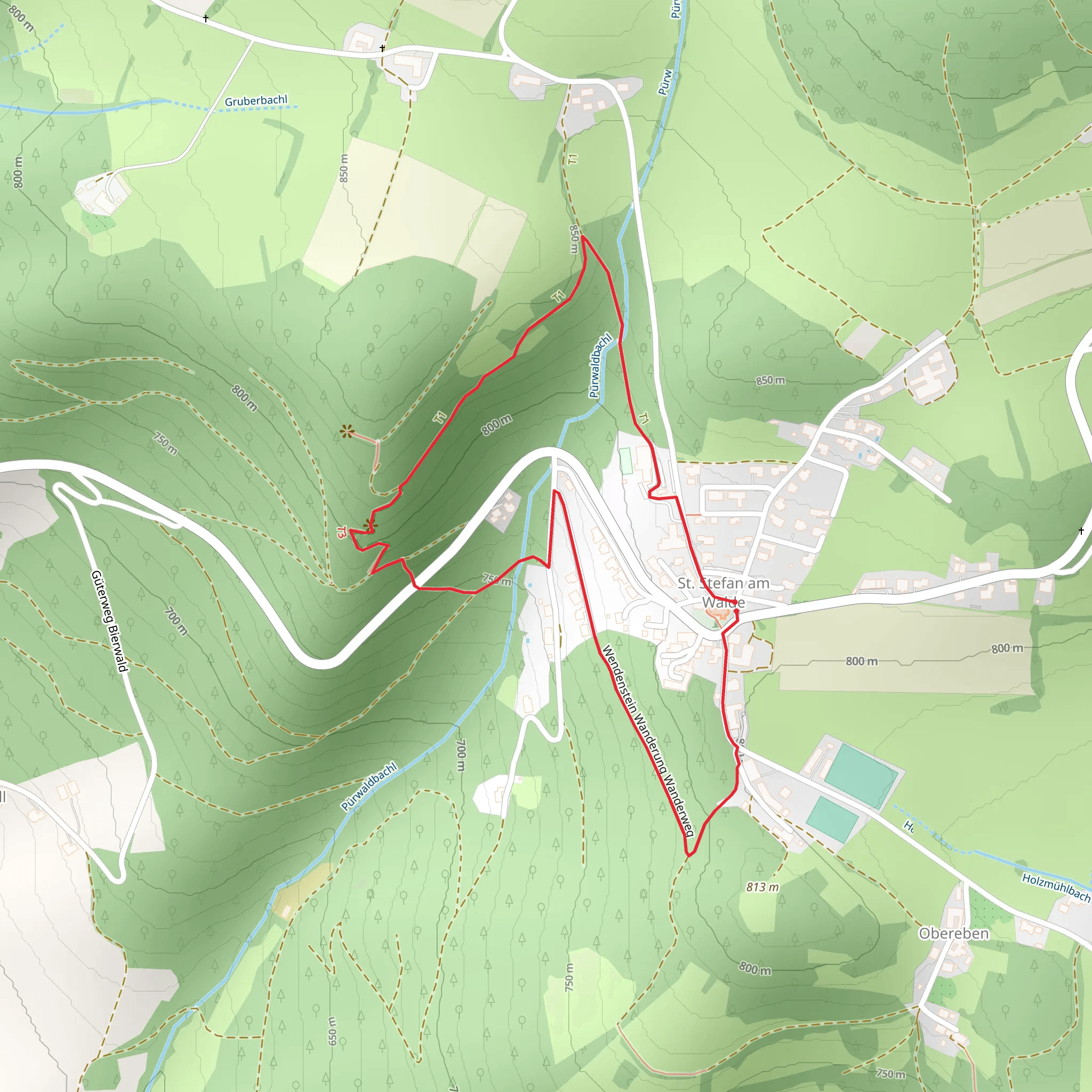 Wendenstein Way mobile static map