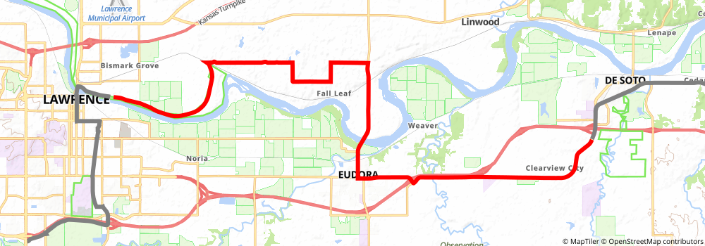 American Discovery Trail South Route stage 167 Map