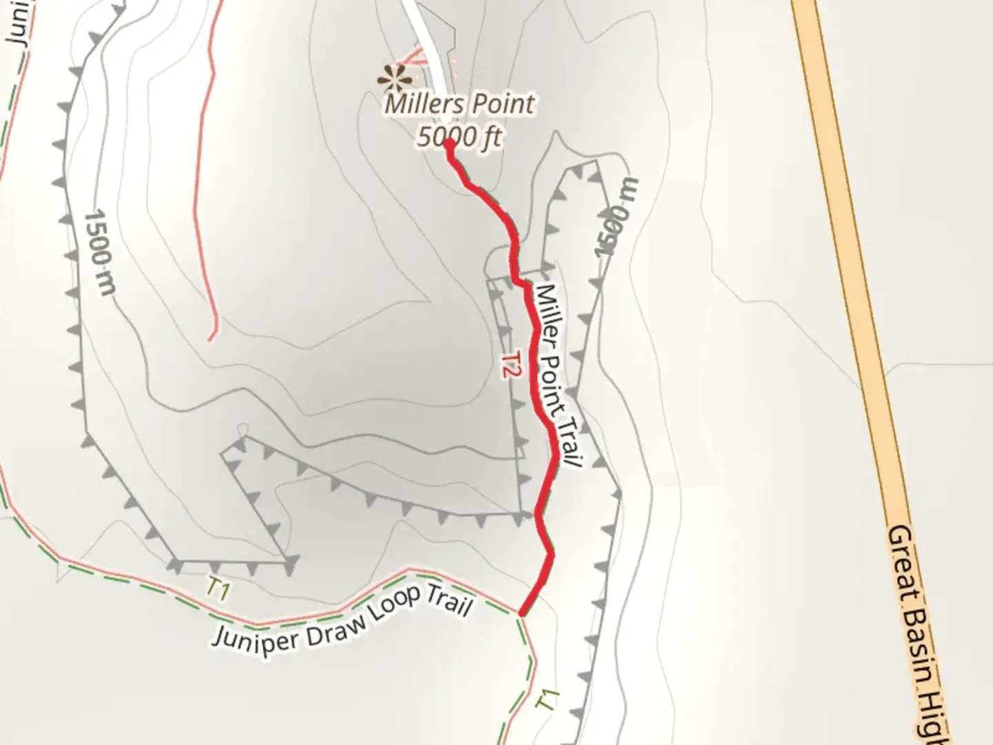 An image depicting the trail Millers Point and its surrounding area.
