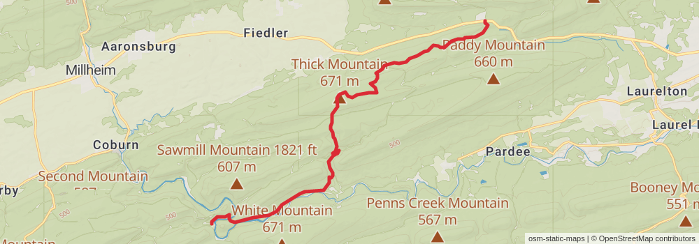American Perimeter Trail - Northern Appalachian Primary stage 64 Map