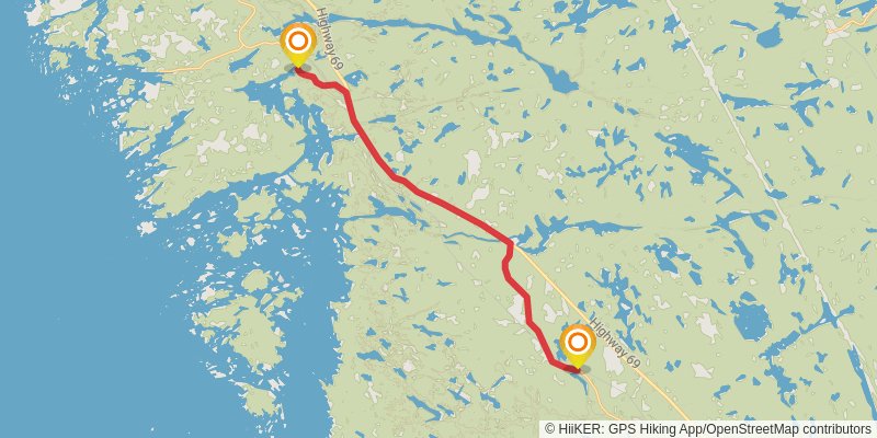 Waterfront Trail stage 106 Map