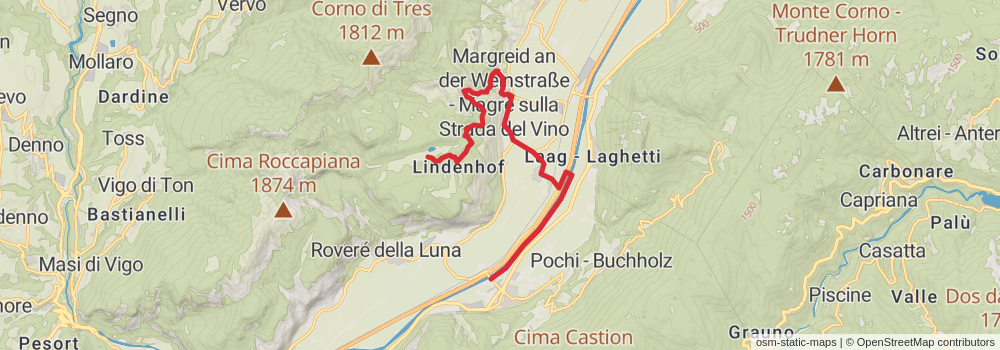Sentiero Italia - Alps Section stage 51 Map