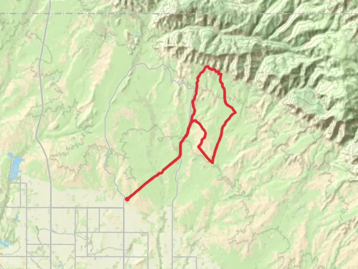 An image depicting the trail Desert Classic, Chutes and Ladders and Prime Cut Loop Trail and its surrounding area.
