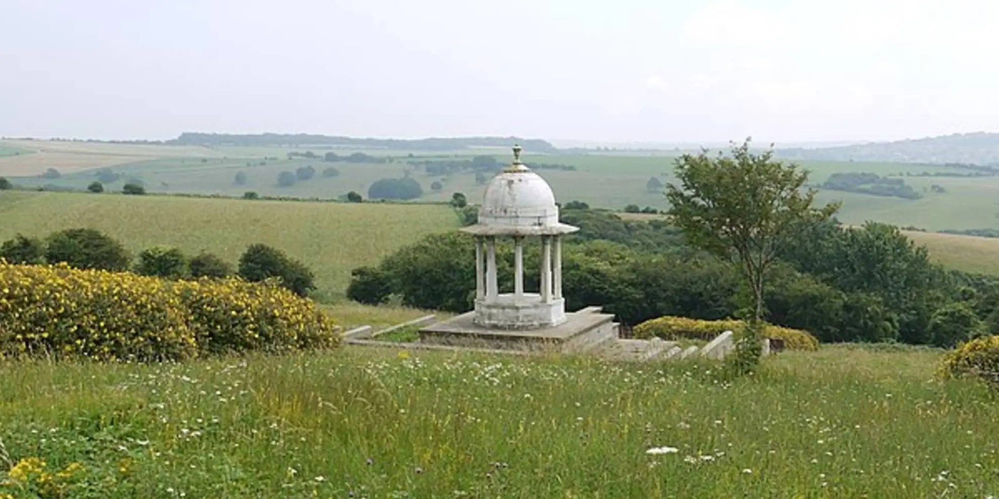 An image depicting the trail The Chattri Walk and its surrounding area.