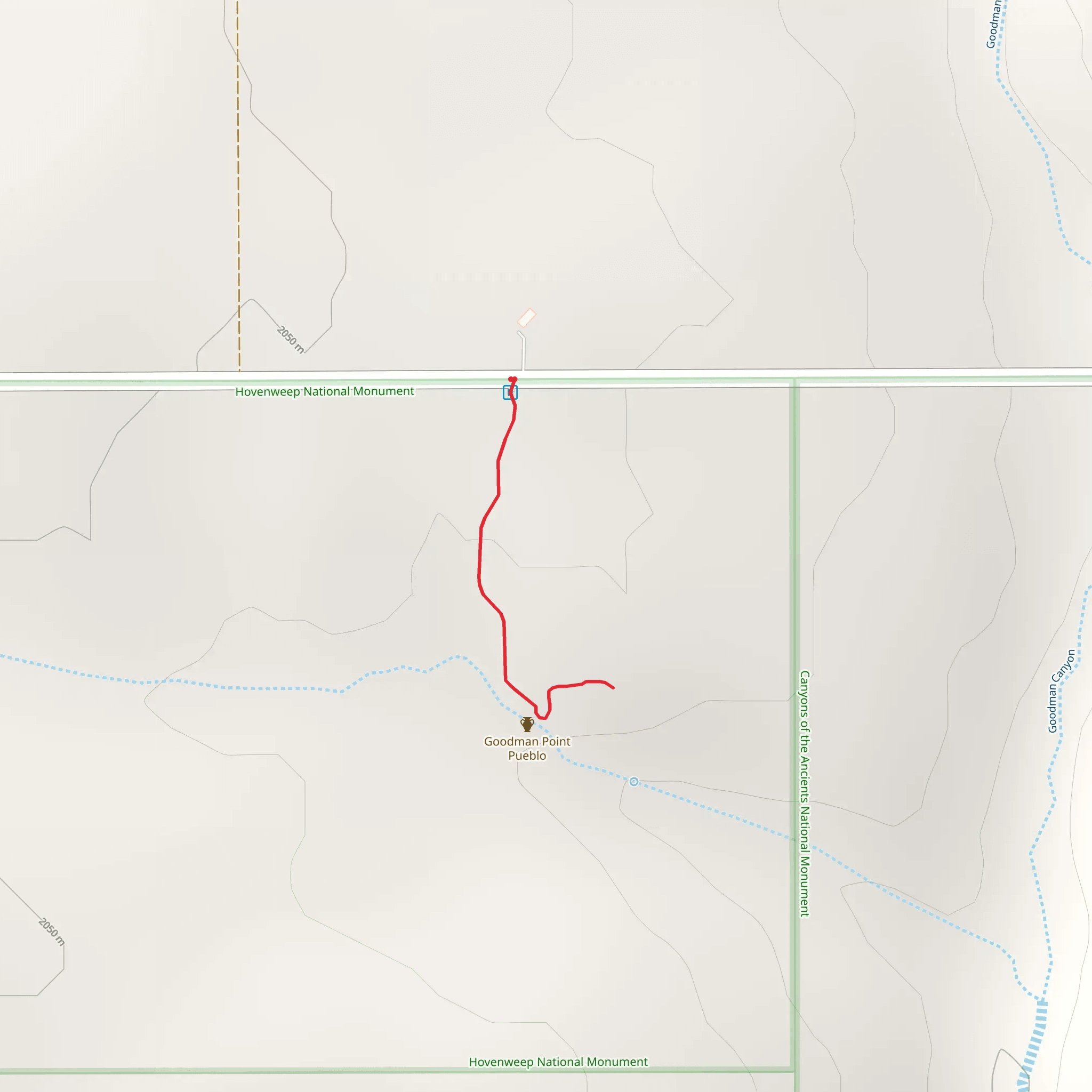 Goodman Canyon mobile static map