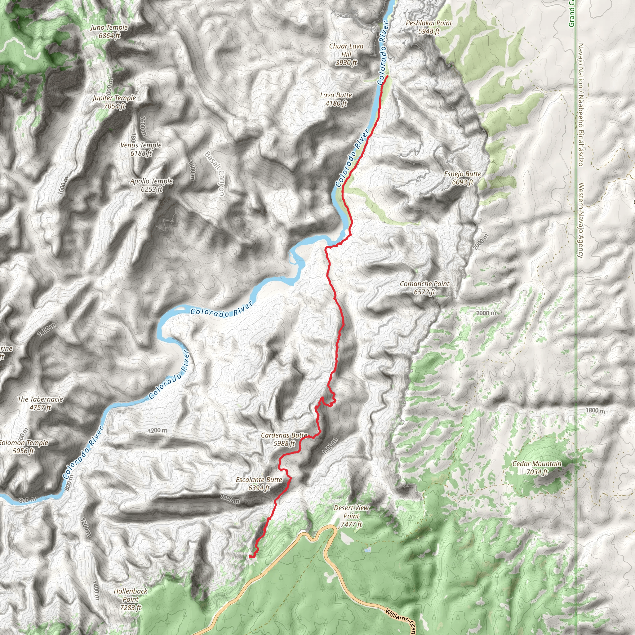 Beamer and Tanner Trail mobile static map