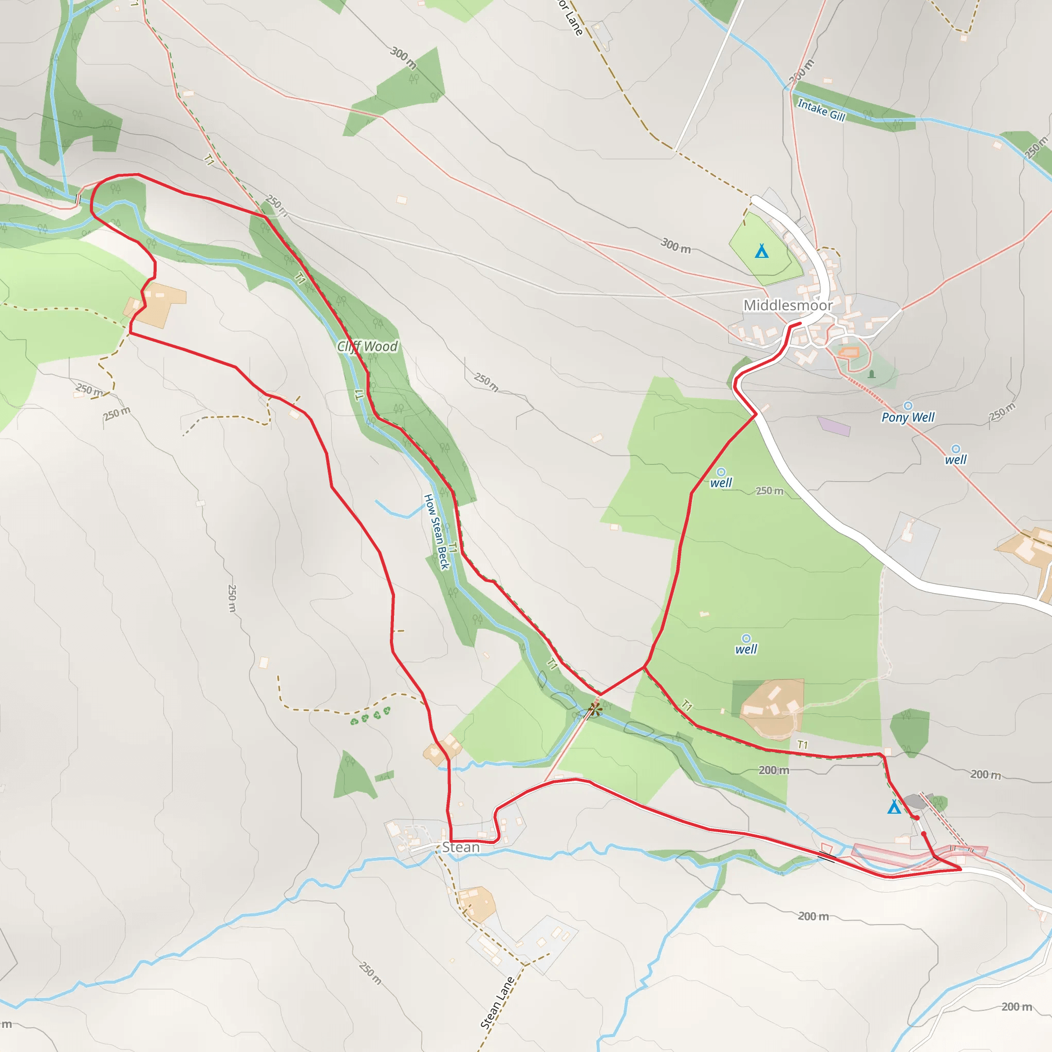 How Stean Gorge Walk mobile static map