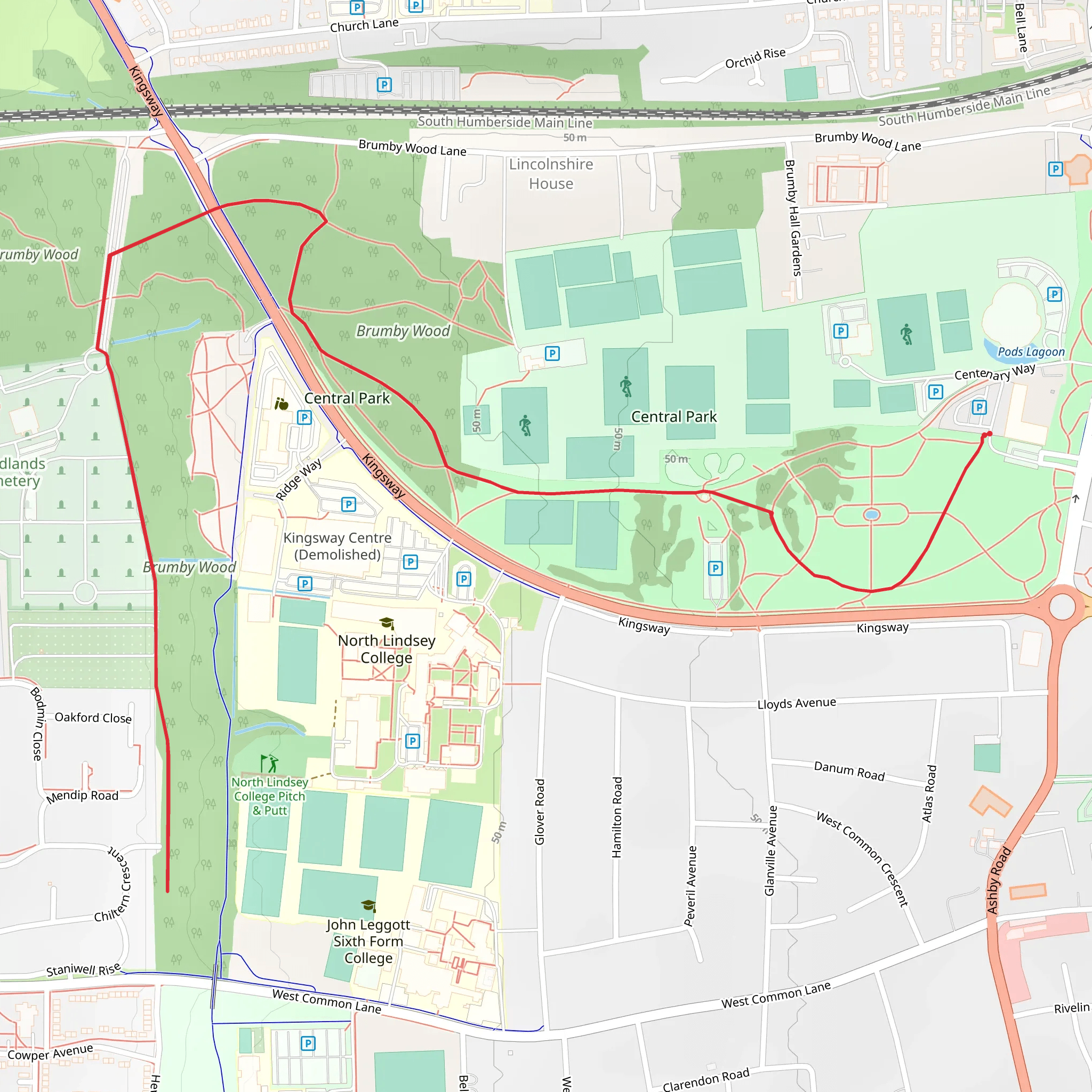 Scunthorpe mobile static map