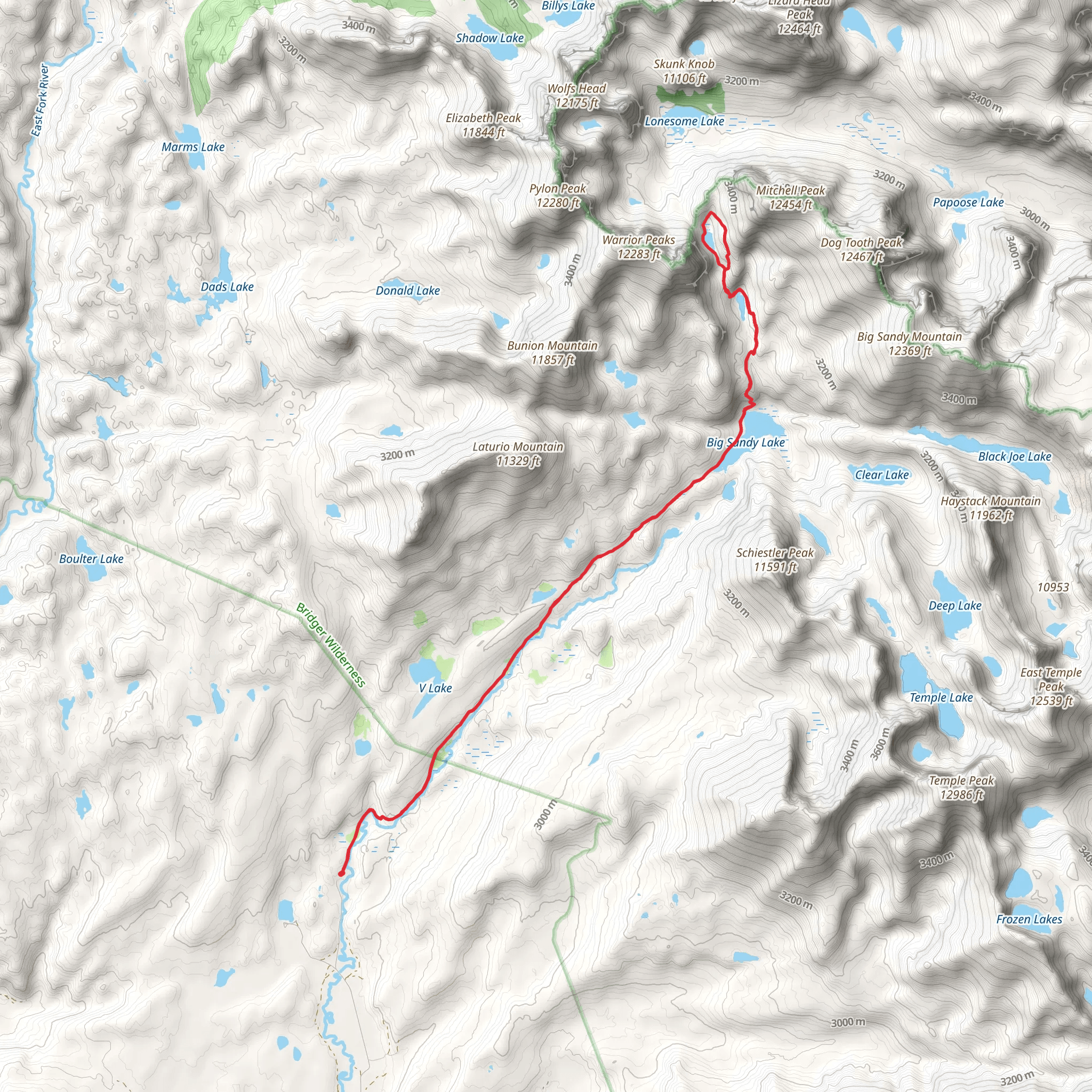 Arrowhead Lake Loop via Fremont mobile static map