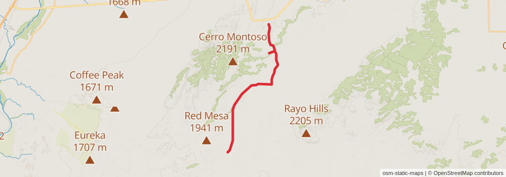 Grand Enchantment Trail stage 59 Map