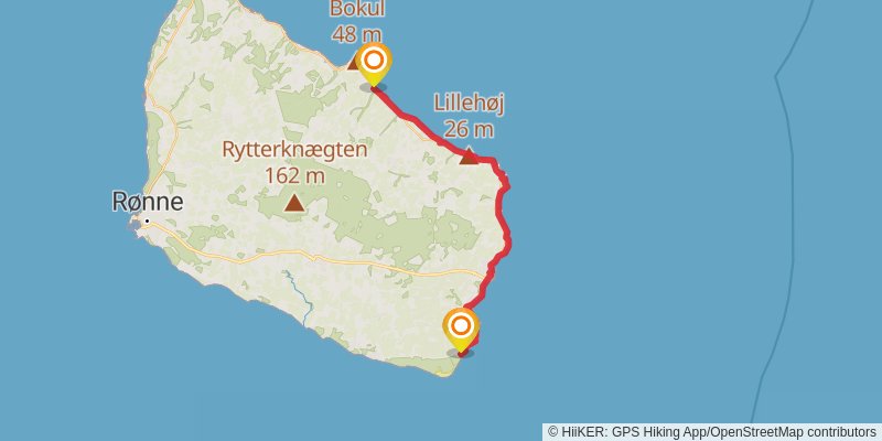 Bornholm Coast Trail stage 4 Map