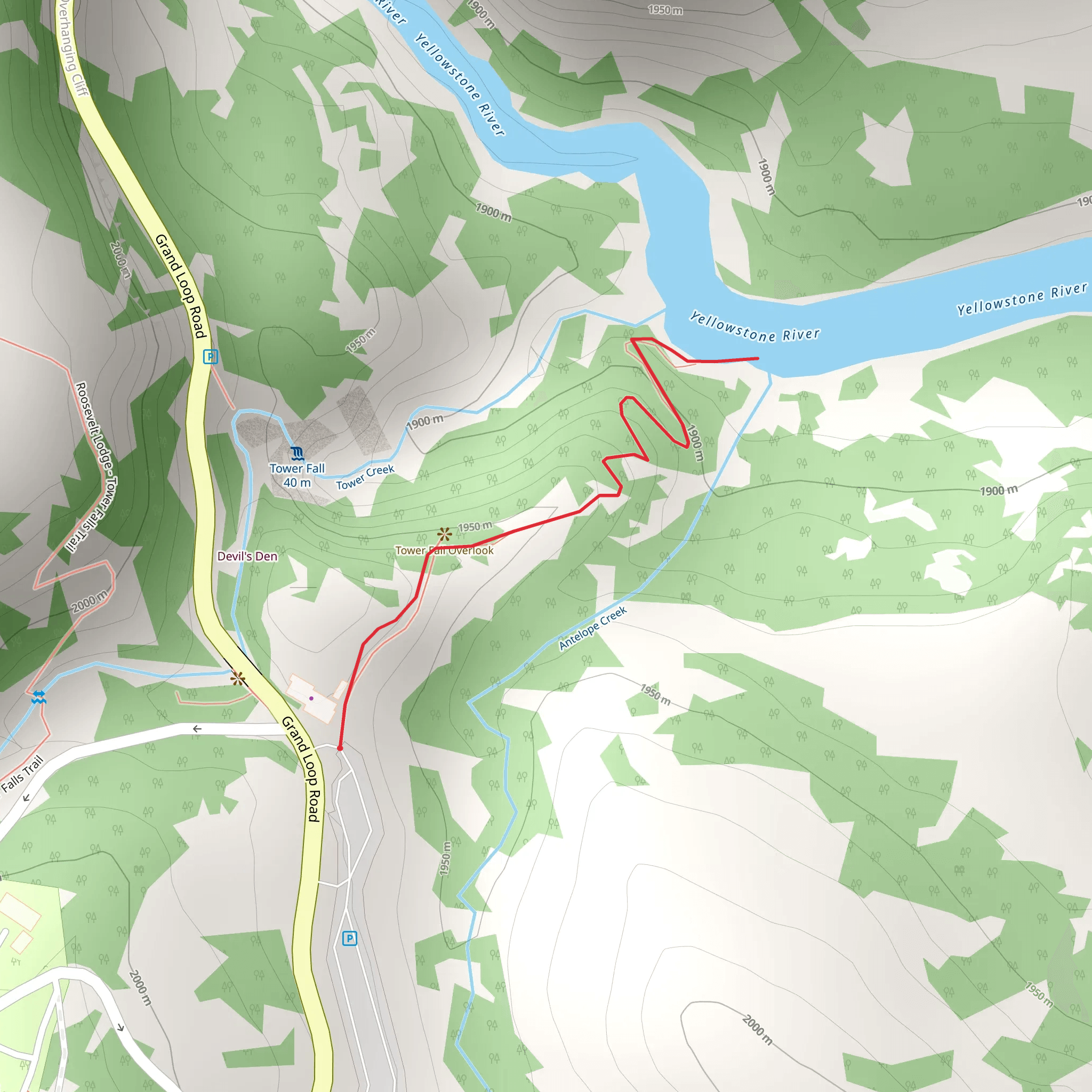 Tower Fall mobile static map