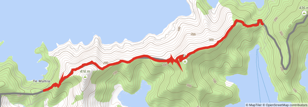 Queen Charlotte Track stage 4 Map