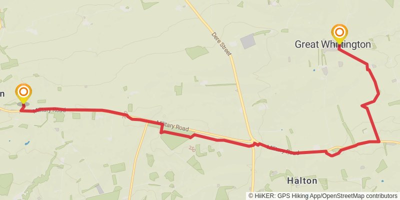 St Oswald's Way stage 8 Map