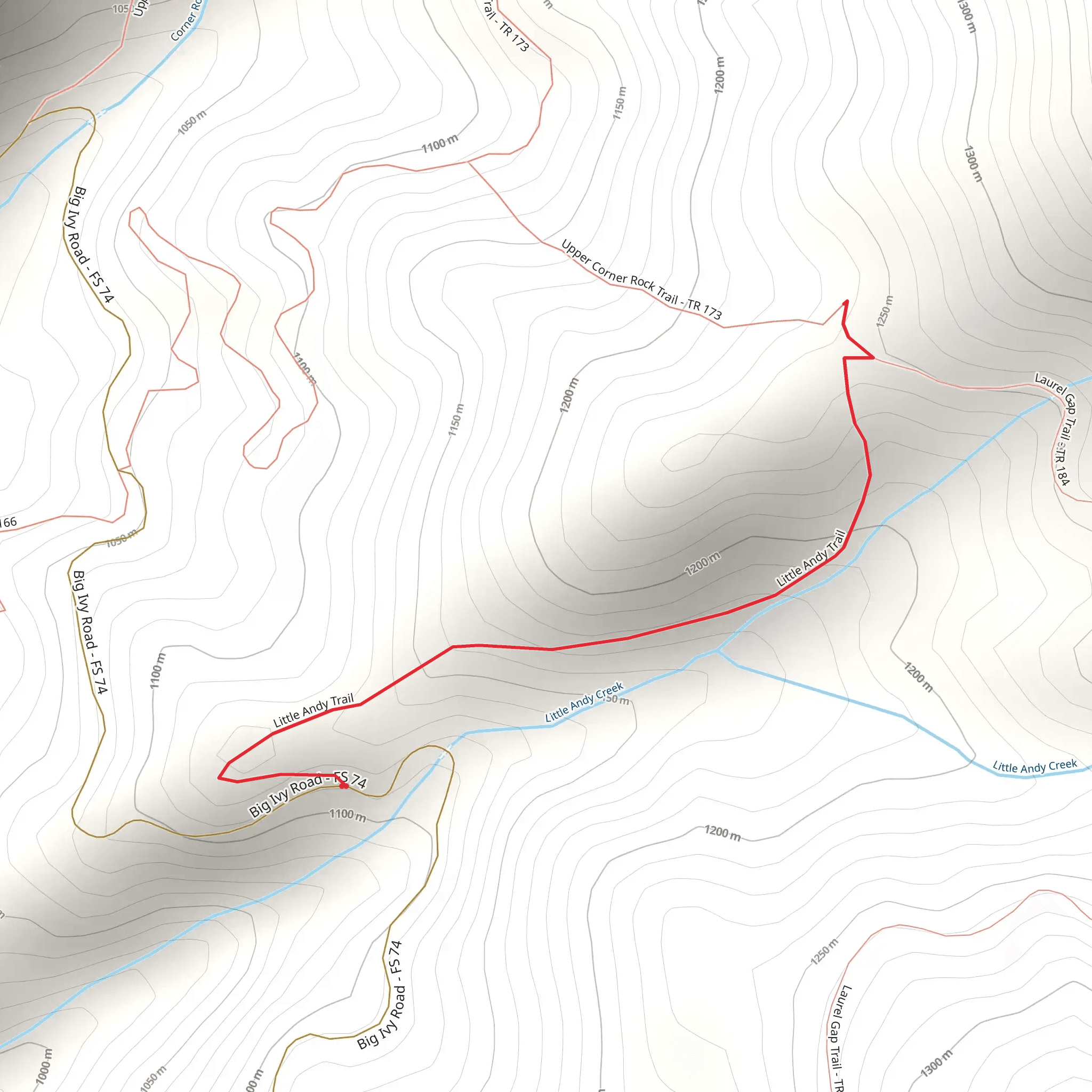 Little Andy Creek mobile static map