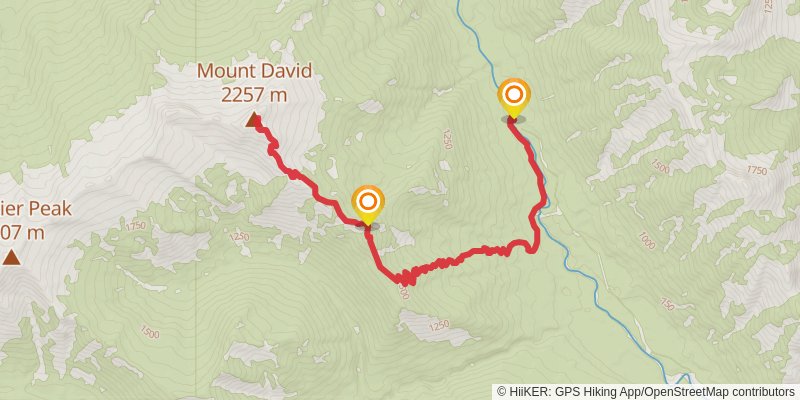 Mount David Trail stage 2 Map