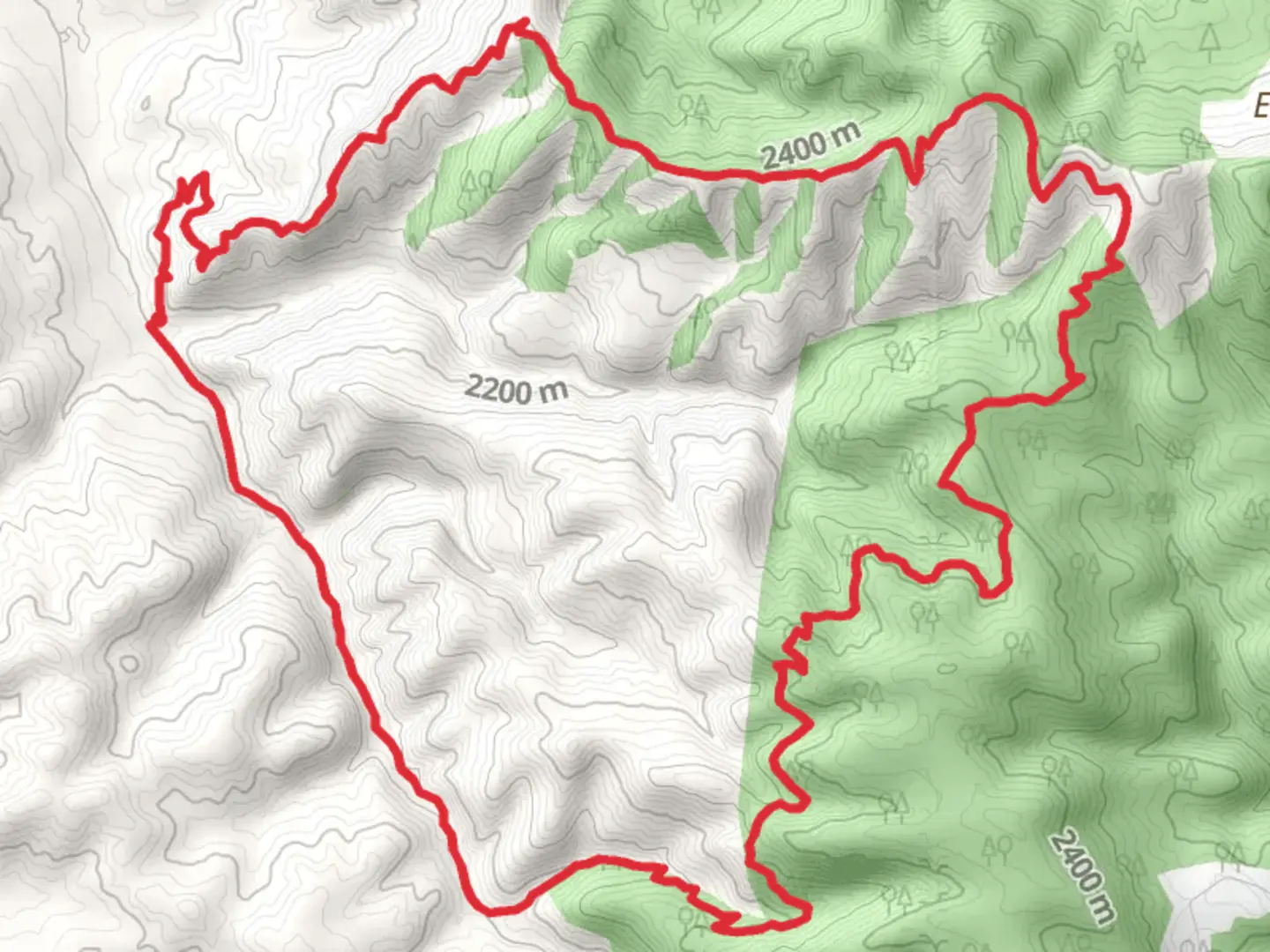 An image depicting the trail Beall and Ridge Loop Trail and its surrounding area.
