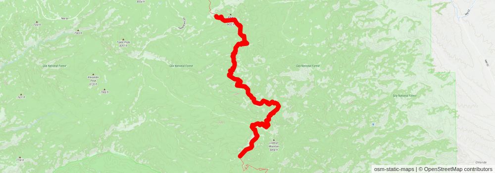 Southwestern Horseshoe Trail stage 132 Map