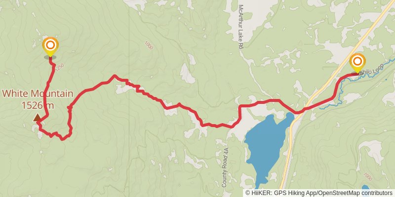 Idaho Centennial Trail stage 78 Map