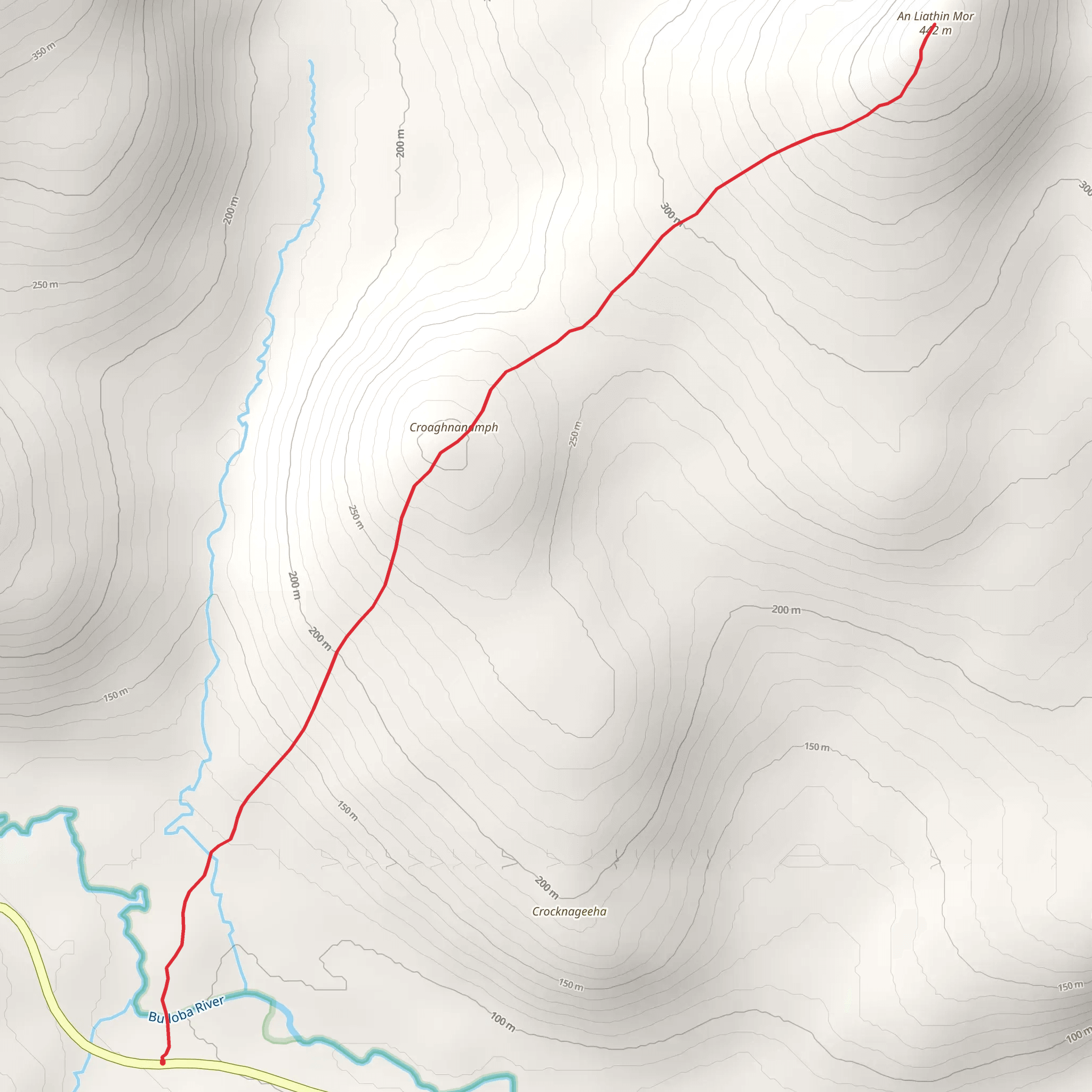 Cionn Bheatha Walk mobile static map