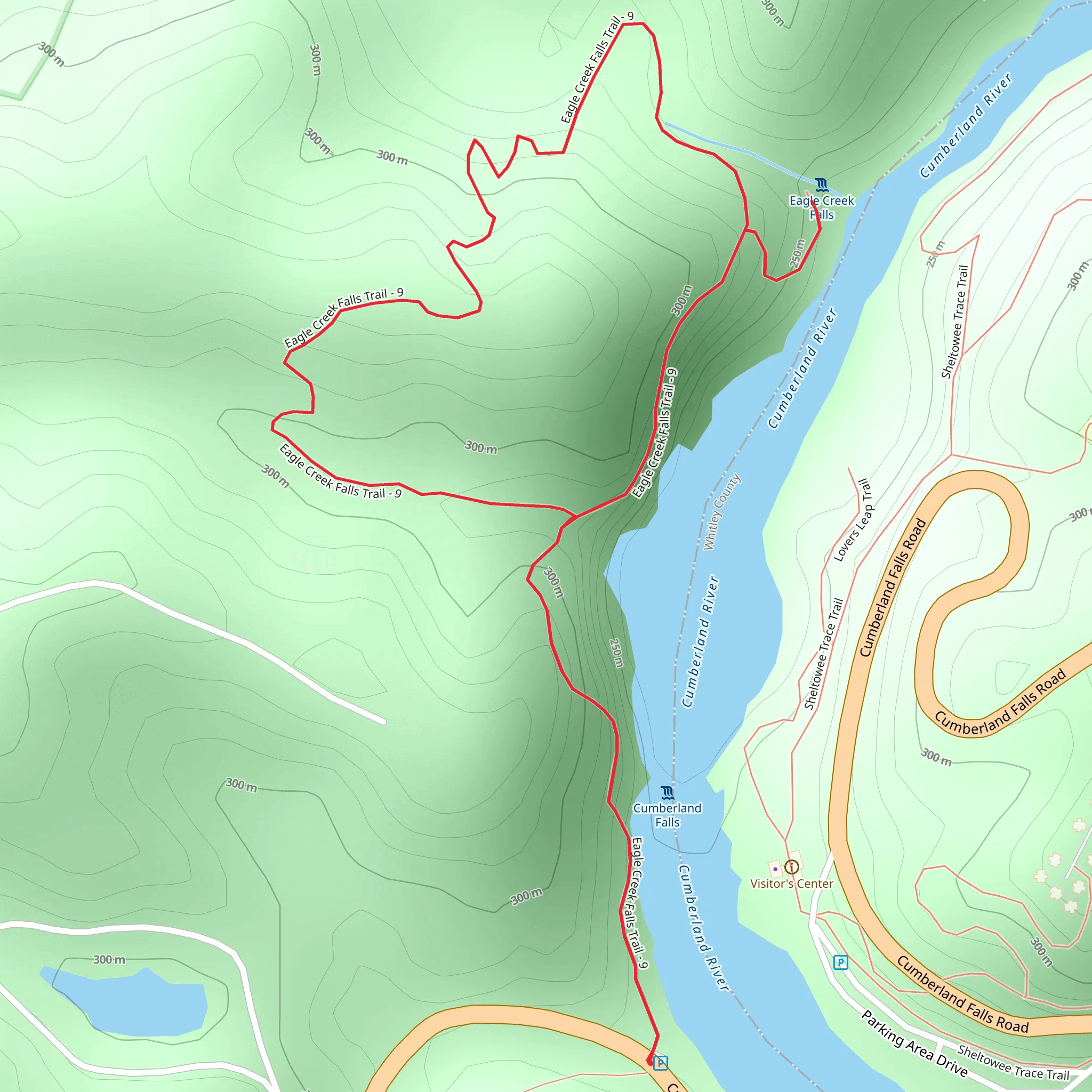Eagle Creek Falls Loop mobile static map
