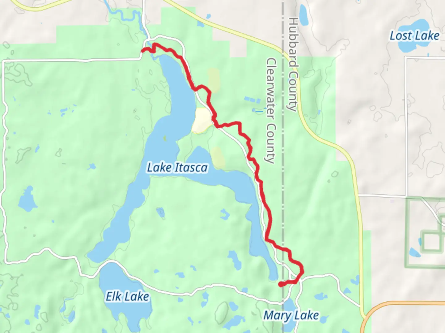 An image depicting the trail Mississippi Headwaters Trail and its surrounding area.
