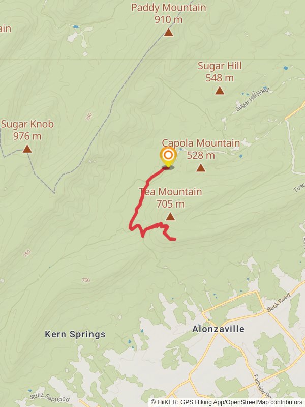 Tea Mountain via Tuscarora Trail
