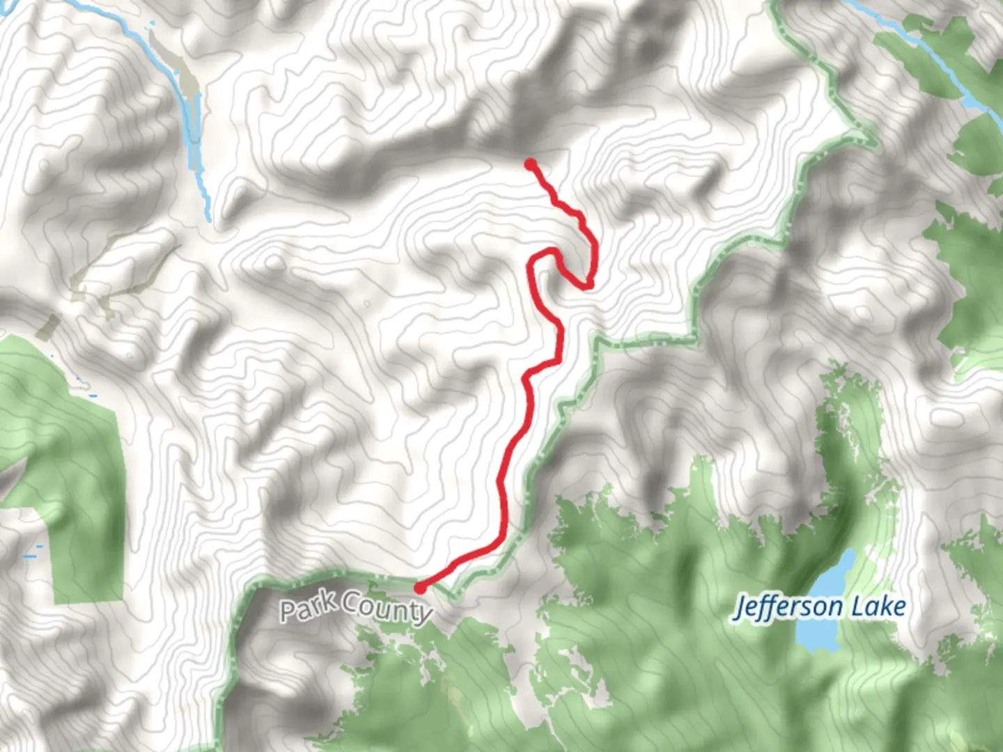 An image depicting the trail Glacier Ridge and Georgia Pass and its surrounding area.