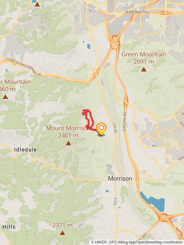 Red Rocks and Morrison Slide Loop Trail