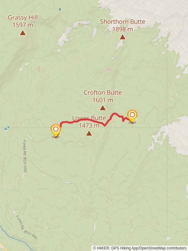 Crofton Ridge Trail mobile static map