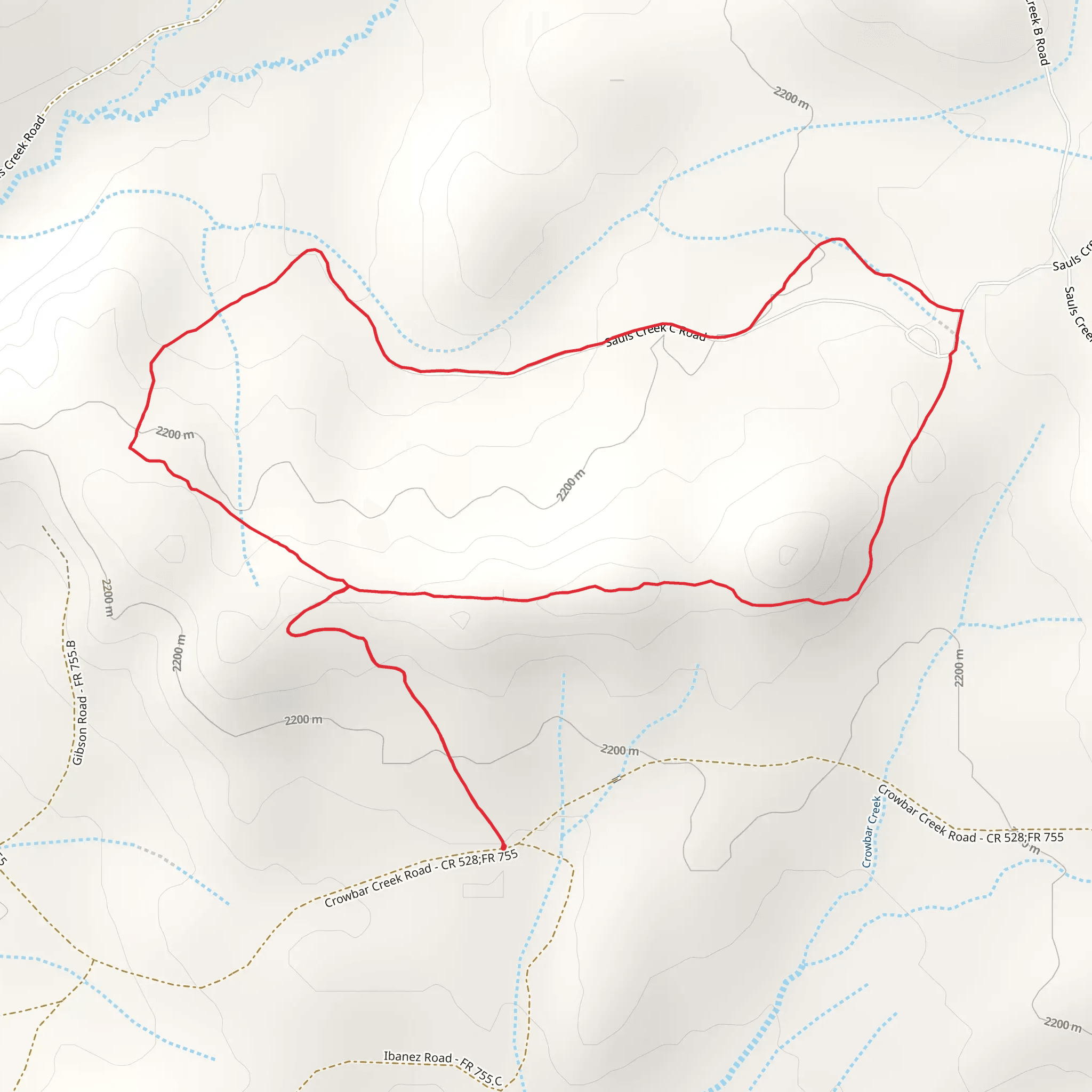 Horizon Loop Trail mobile static map