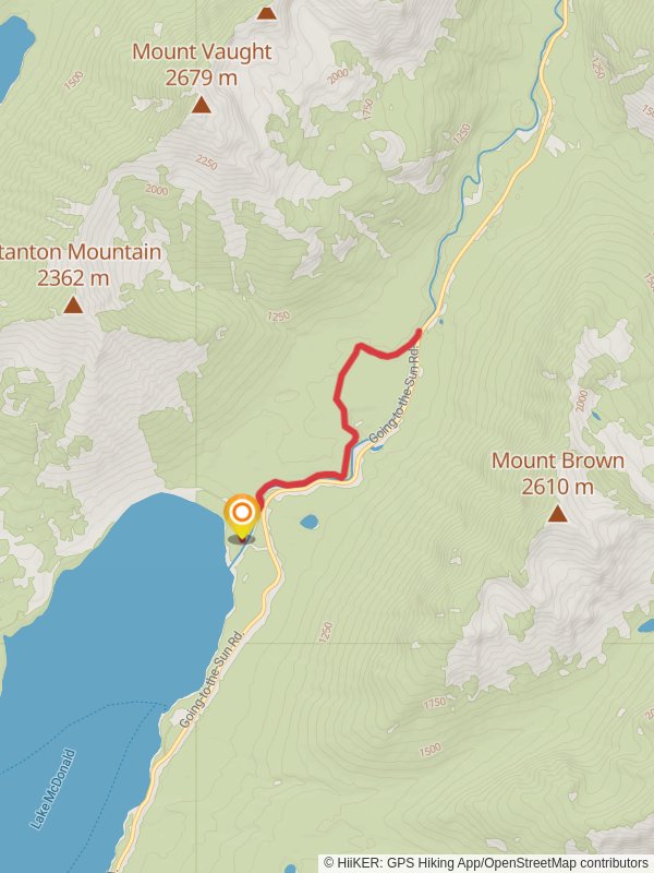 Upper McDonald Creek - Lake McDonald