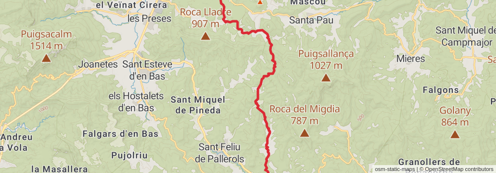 GR 83 - Camino del Norte or Canigó stage 8 Map