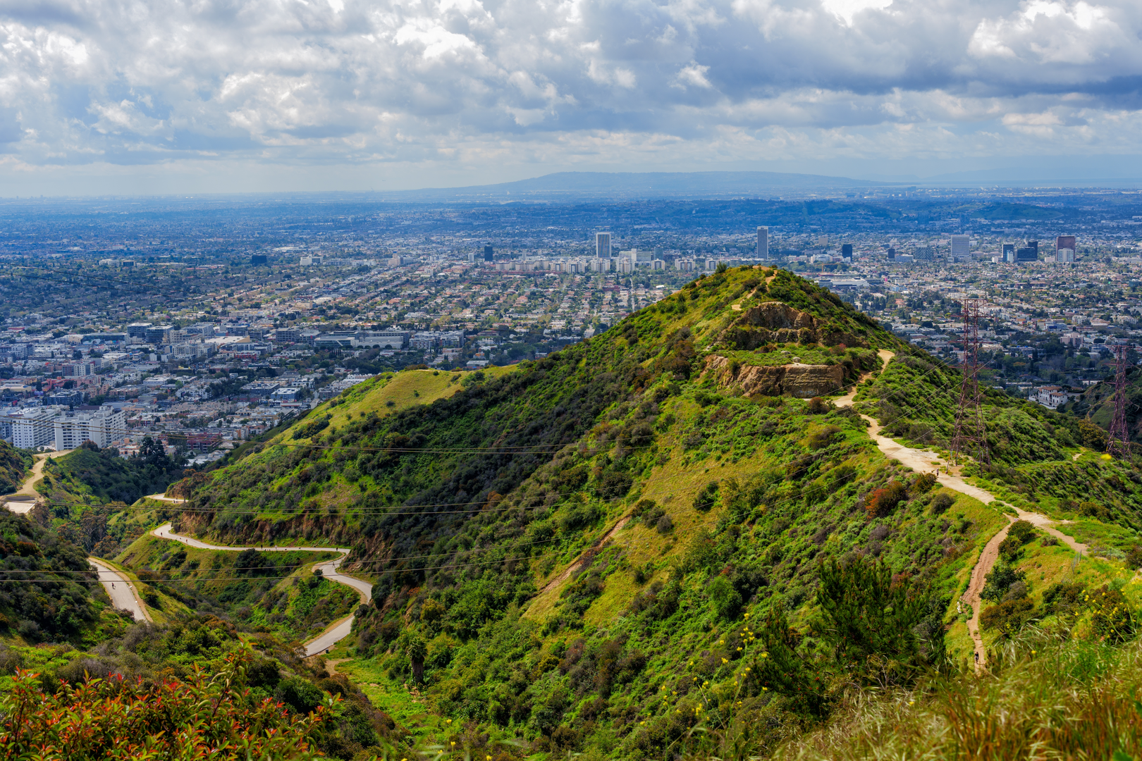 An image depicting the trail West Trail and North Curson Avenue Loop and its surrounding area.