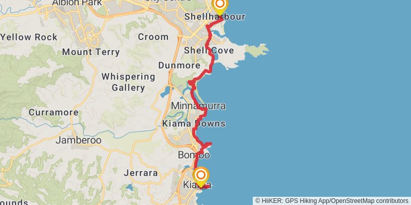 The Great South Coast Walk stage 6 Map