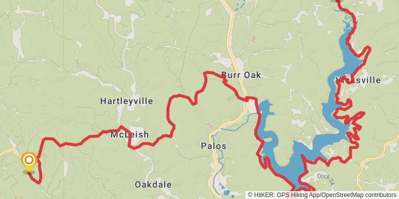 American Discovery Trail - East stage 30 Map